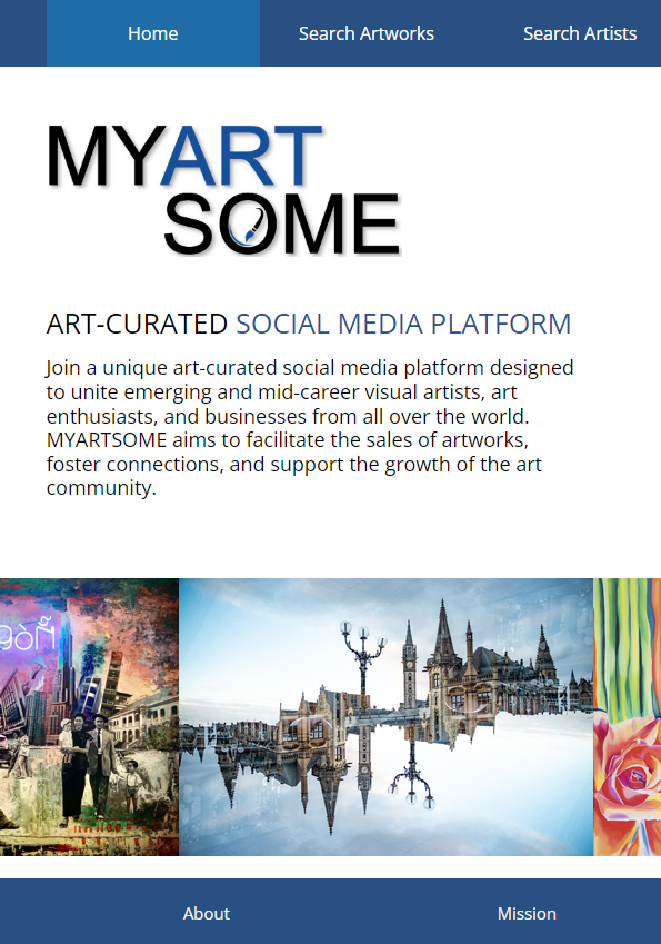 Connect with visual artists to MyArtsome